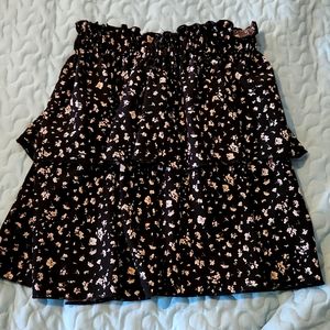 Flowy skirt in floral print